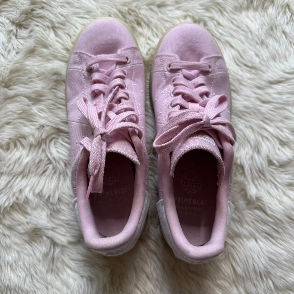 Adidas Stan Smith Pink Sneakers Women's 6.5 - Picture 6 of 8